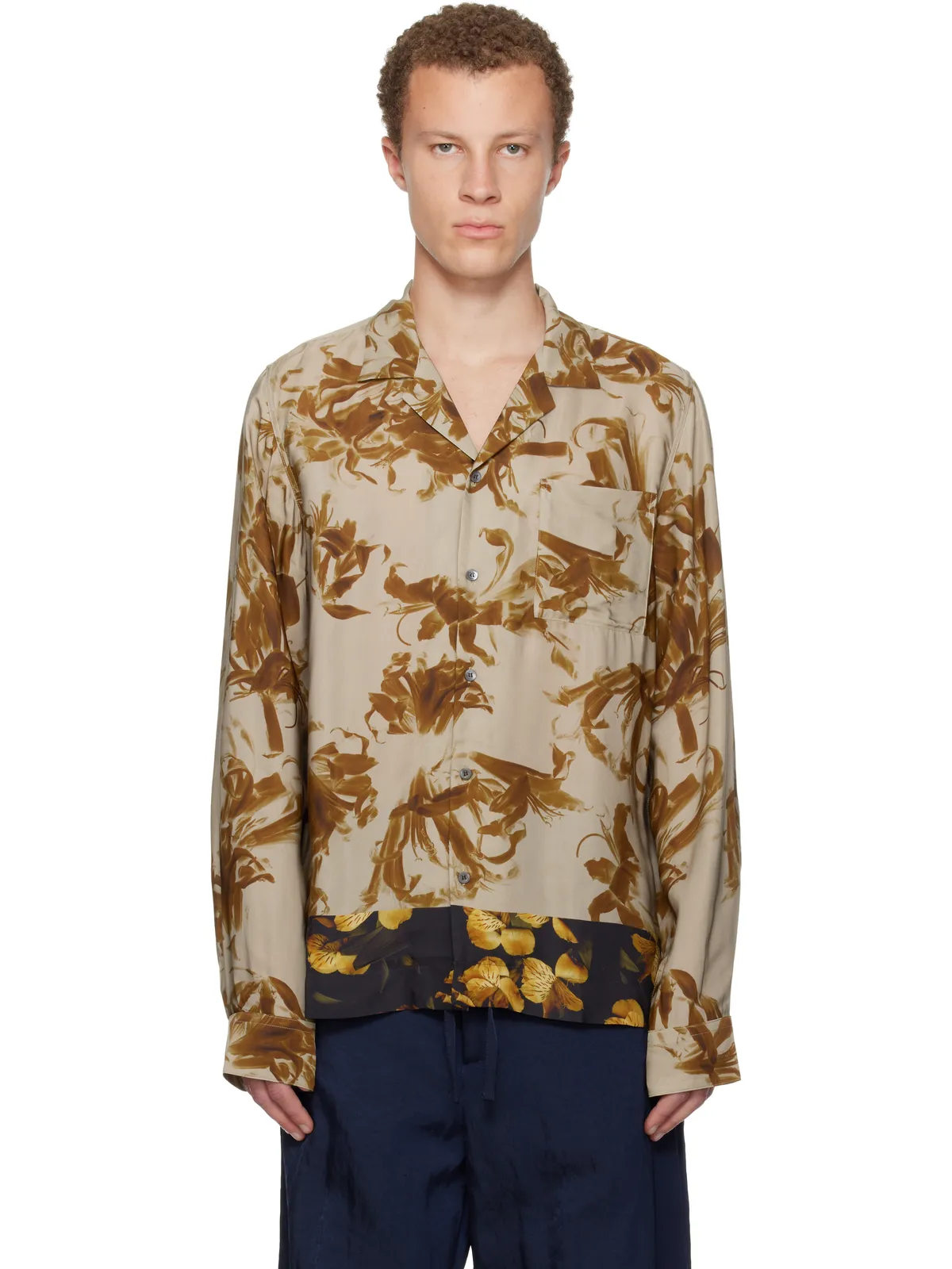 Dries Van Noten サティーン シャツ - 画像1