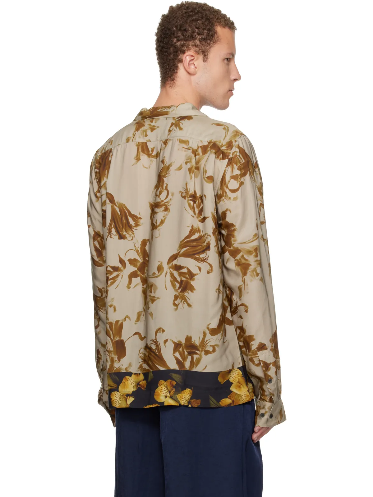 Dries Van Noten サティーン シャツ - 画像3
