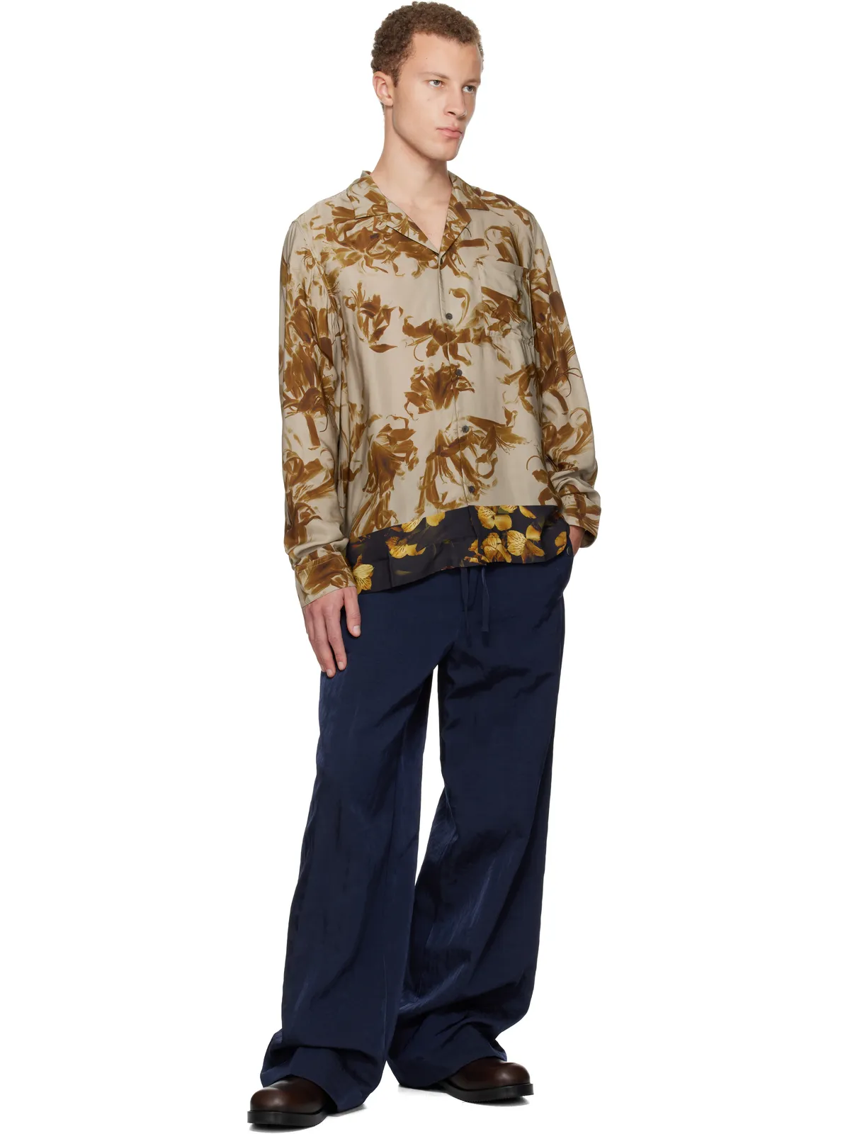 Dries Van Noten サティーン シャツ - 画像4
