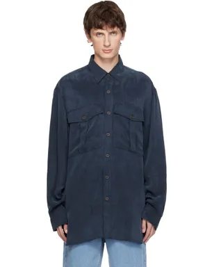 Dries Van Noten オーバーサイズ キュプラ シャツ - サムネイル1