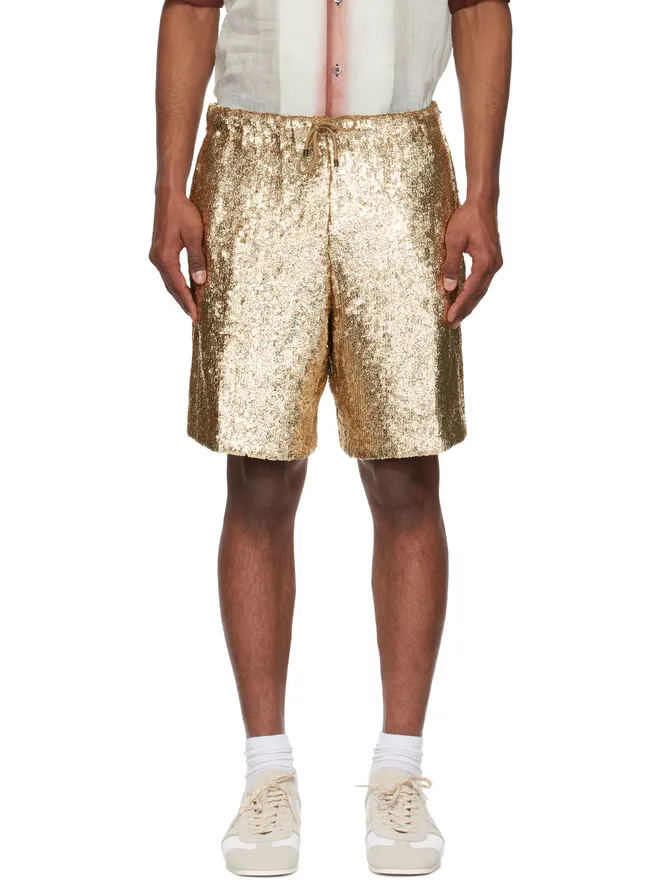 Dries Van Noten Dries Van Noten スパンコール ショートパンツの商品画像