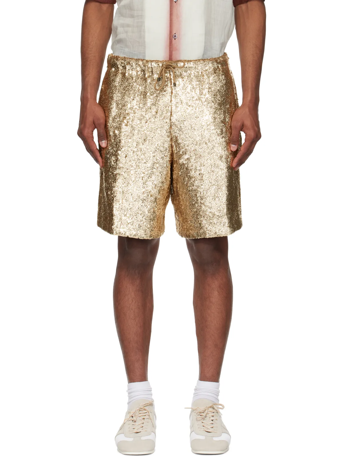 Dries Van Noten スパンコール ショートパンツ - 画像1