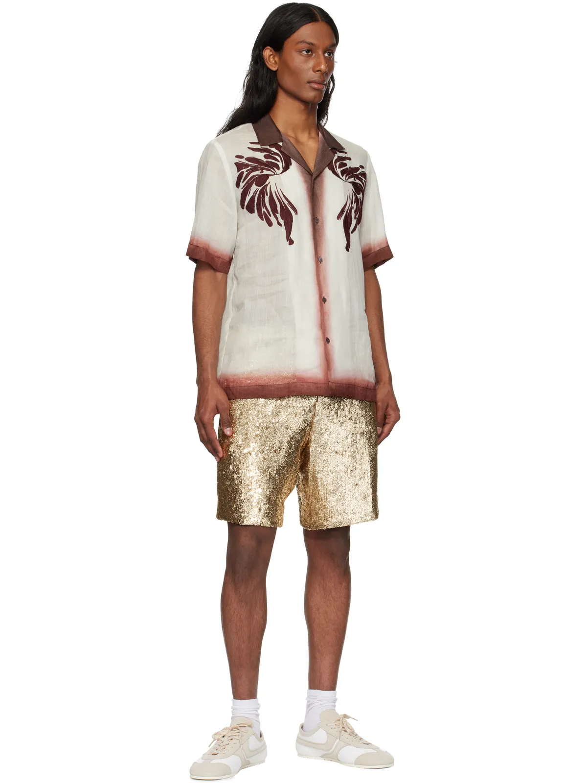 Dries Van Noten スパンコール ショートパンツ - 画像4