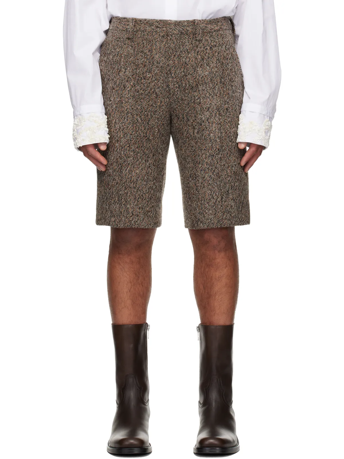 Dries Van Noten ウール テーラード ショートパンツ - 画像1