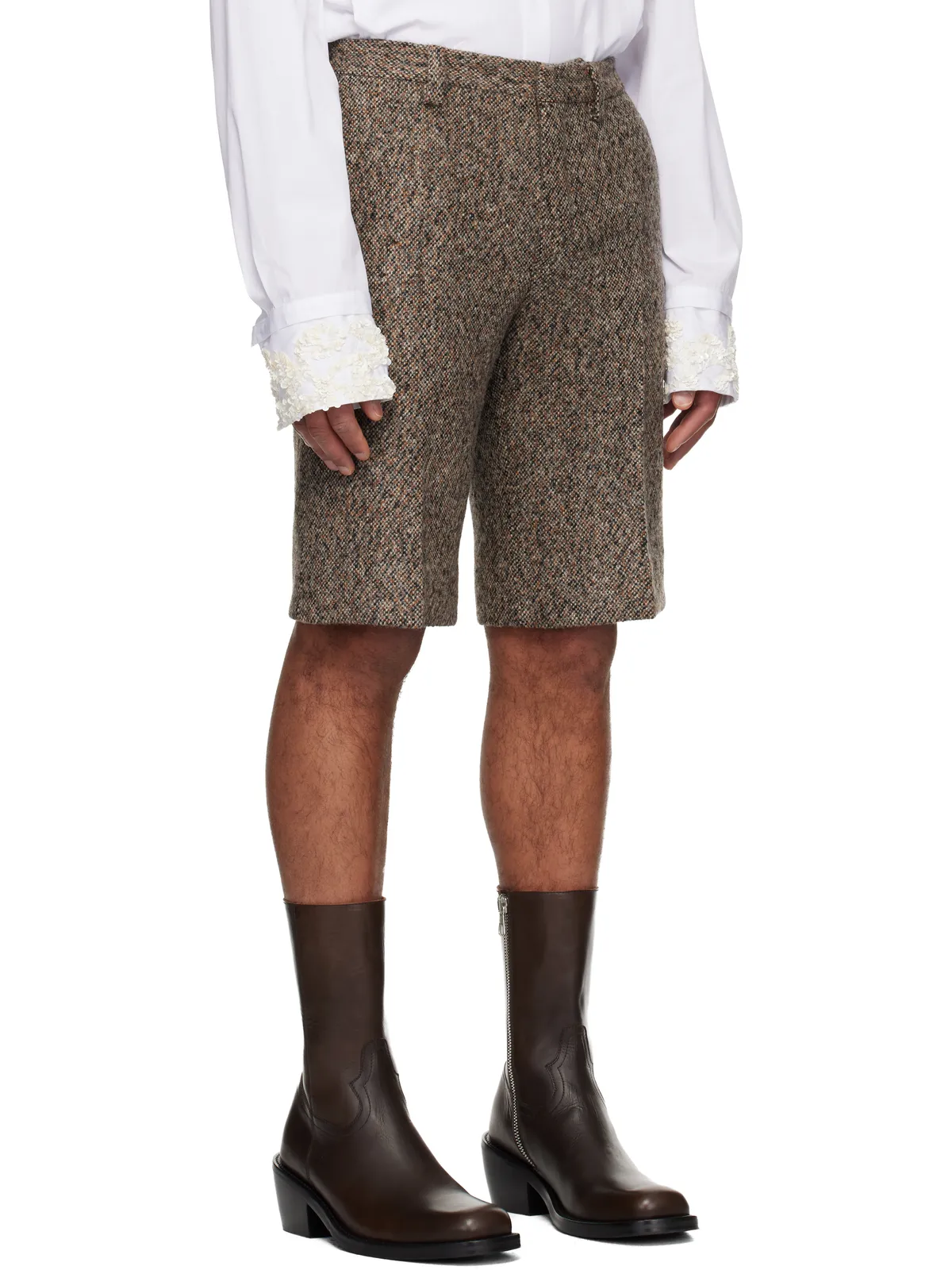 Dries Van Noten ウール テーラード ショートパンツ - 画像2