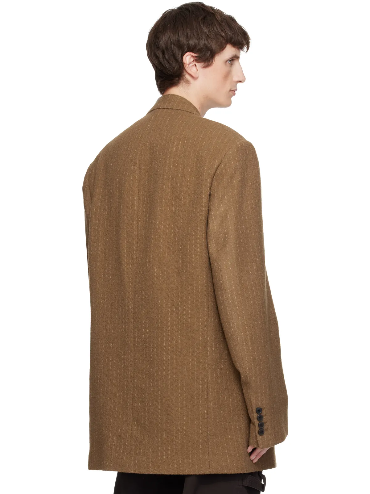 Dries Van Noten ピンストライプ テーラードジャケット - 画像3