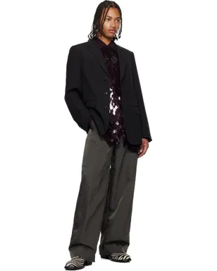 Dries Van Noten ノッチドラペルカラー テーラードジャケット - サムネイル4