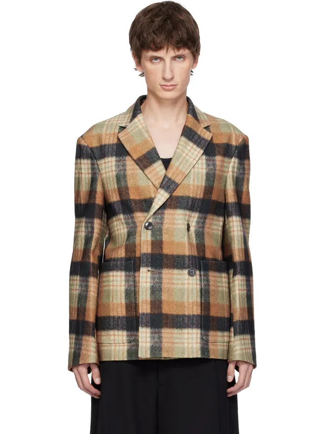 Dries Van Noten Dries Van Noten ボクシー ウール テーラードジャケットの商品画像
