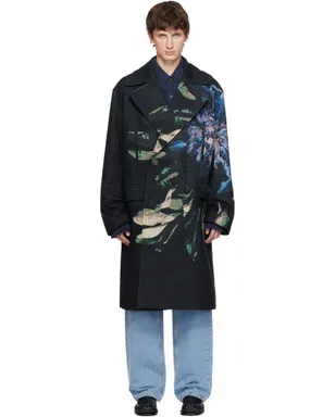 Dries Van Noten Caban ジャカード コート - サムネイル1