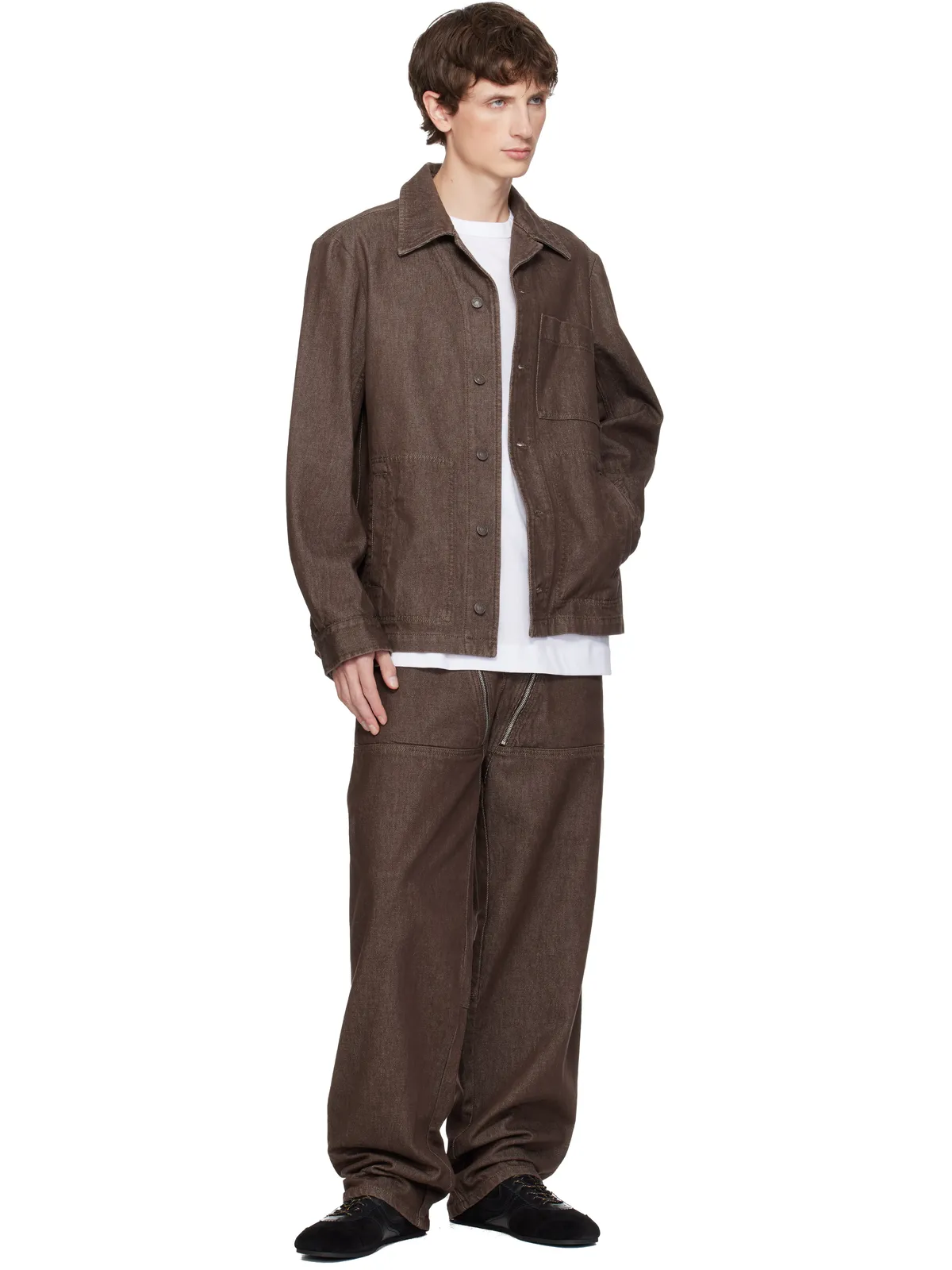 Dries Van Noten デニム シャツジャケット - 画像4