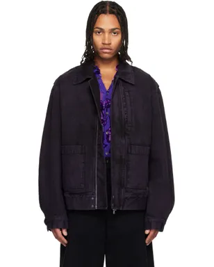 Dries Van Noten パッチポケット デニムジャケット - サムネイル1