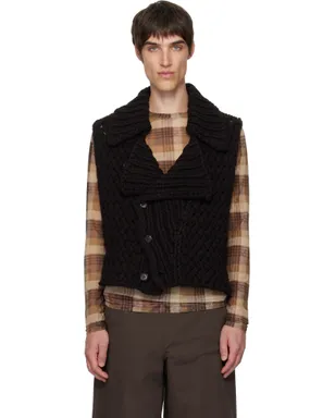 Dries Van Noten メリノウール ベスト - サムネイル1
