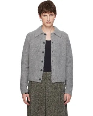 Dries Van Noten クロップド ウール カーディガン - サムネイル1