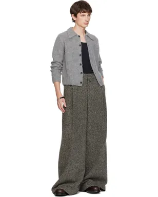 Dries Van Noten クロップド ウール カーディガン - サムネイル4