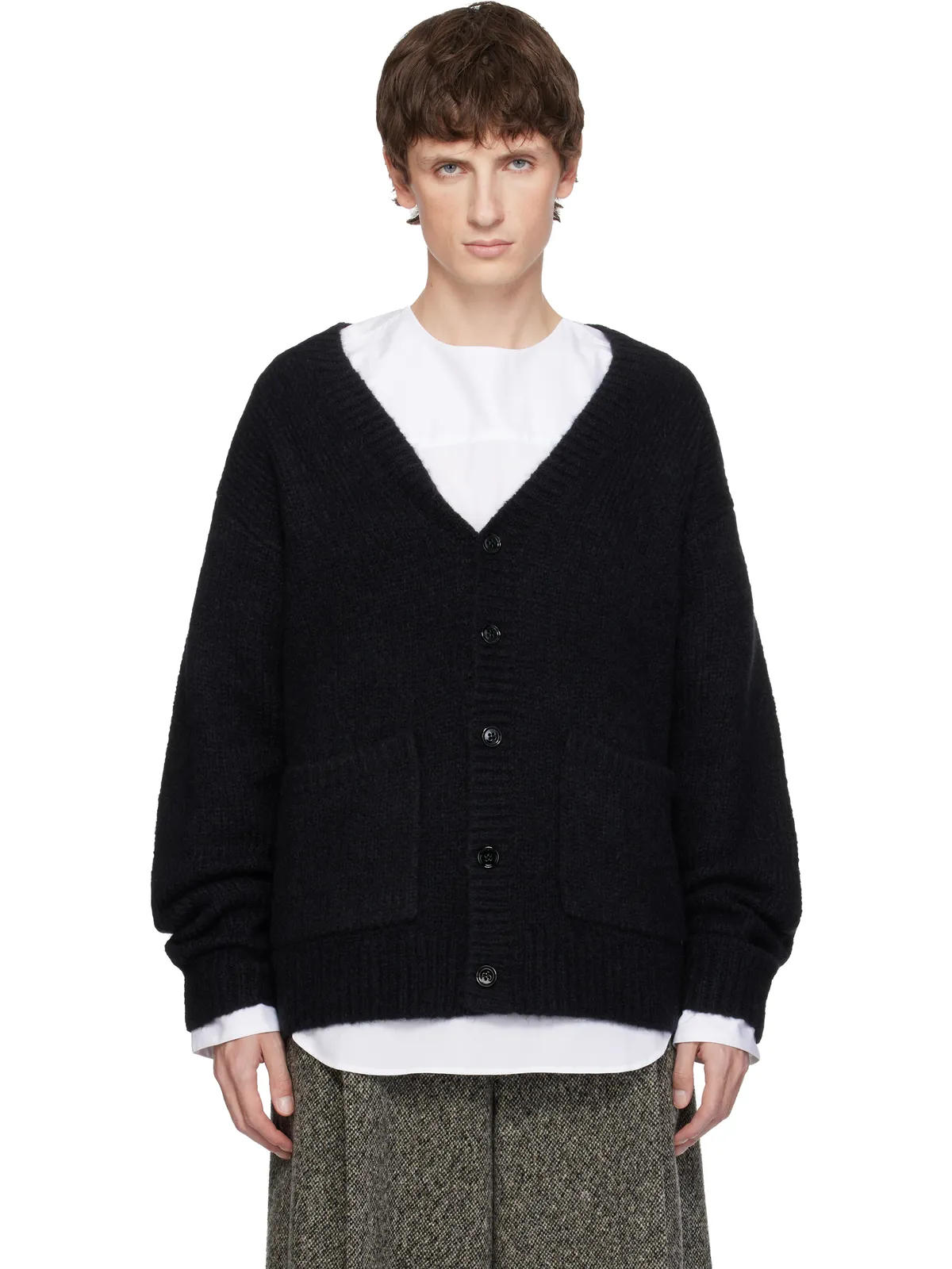 Dries Van Noten アルパカ＆メリノウール カーディガン - 画像1