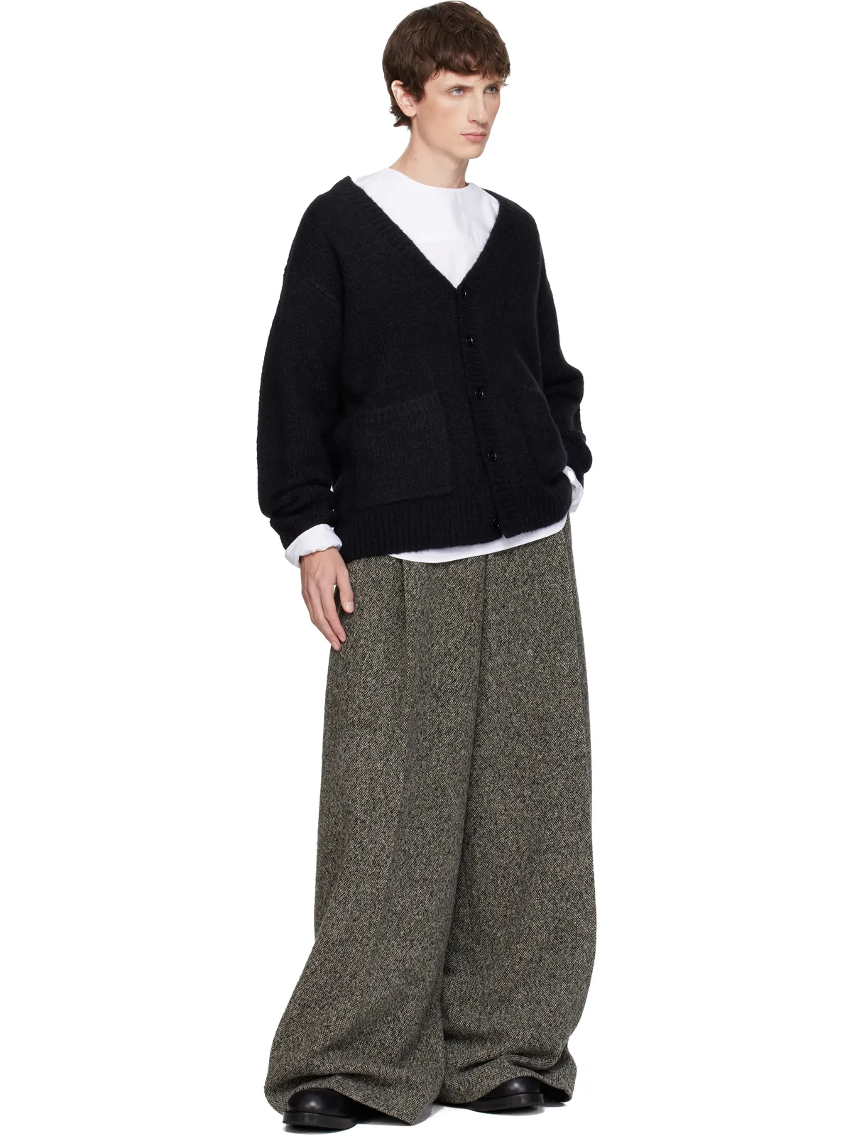 Dries Van Noten アルパカ＆メリノウール カーディガン - 画像4