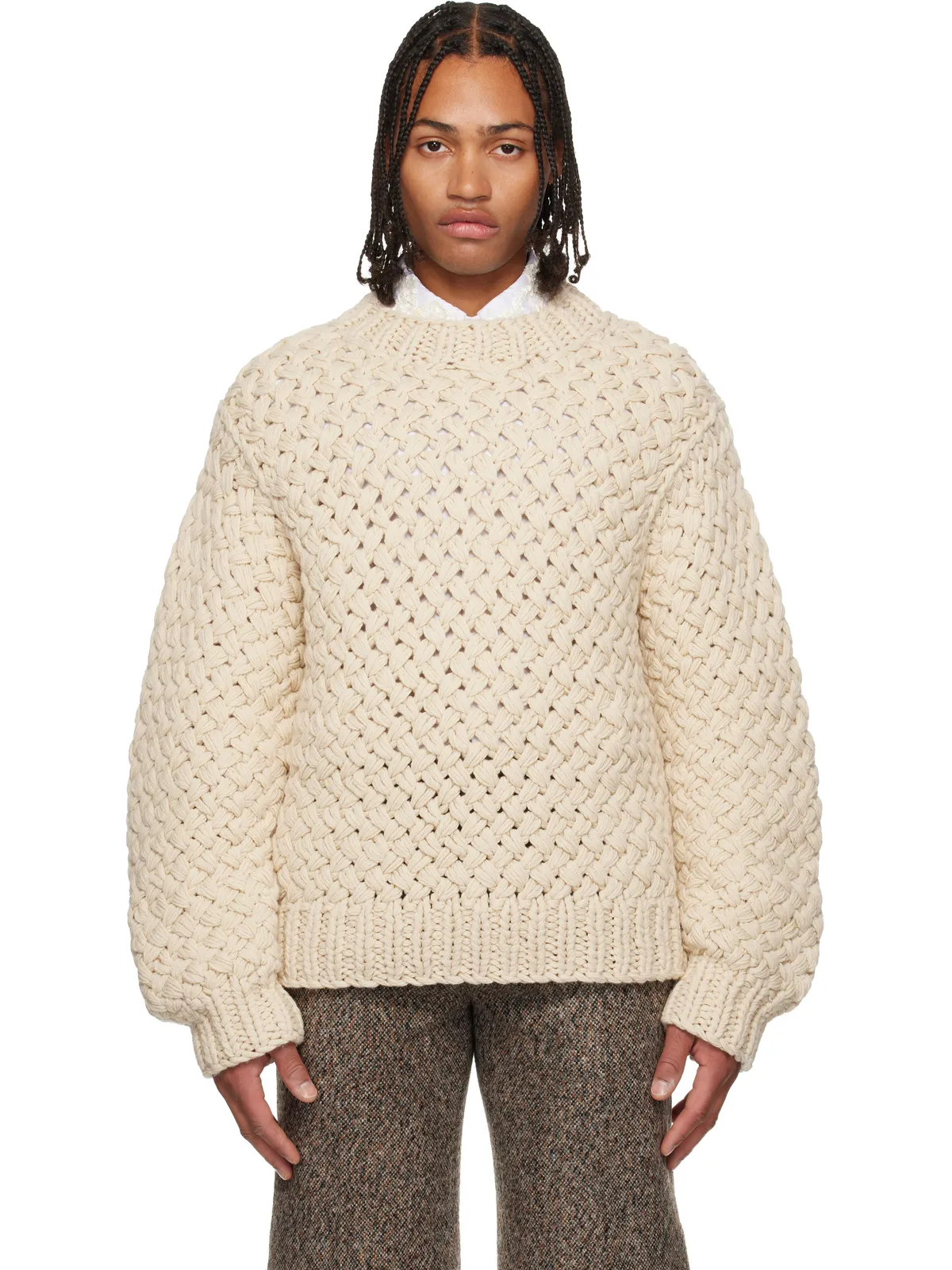 Dries Van Noten オープンニット セーター - 画像1