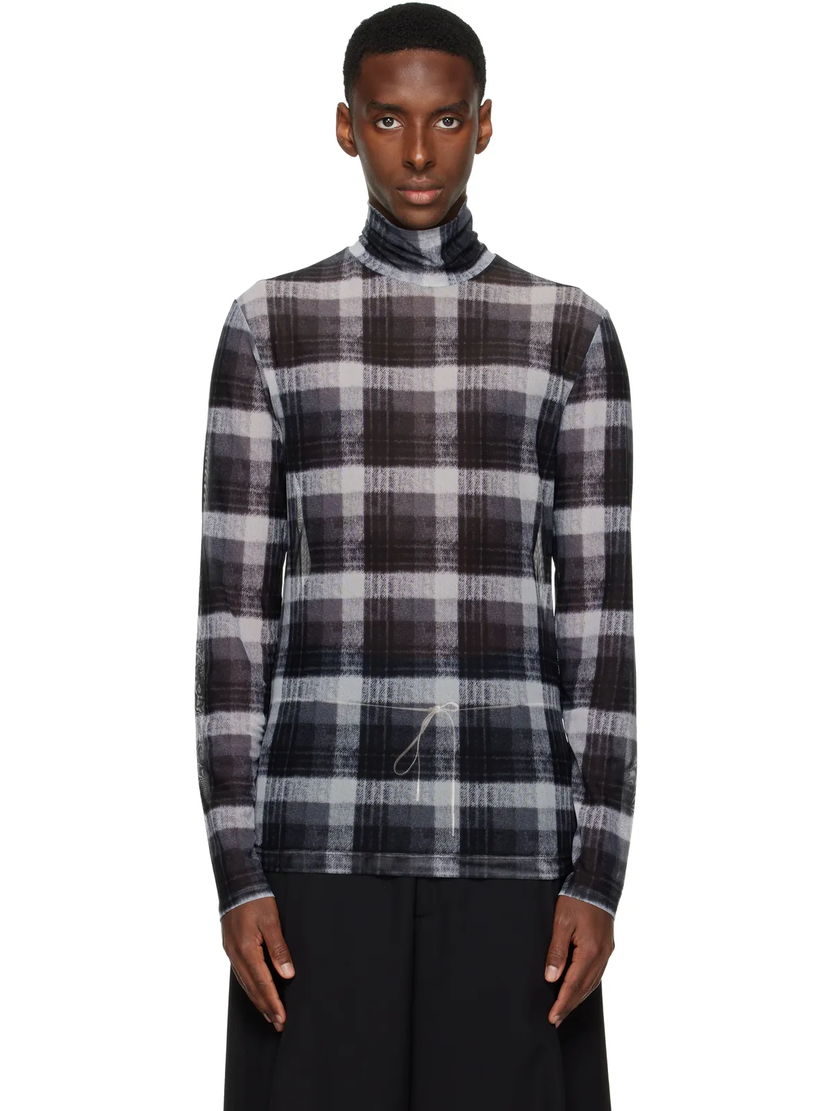 Dries Van Noten メッシュ タートルネック - 画像1