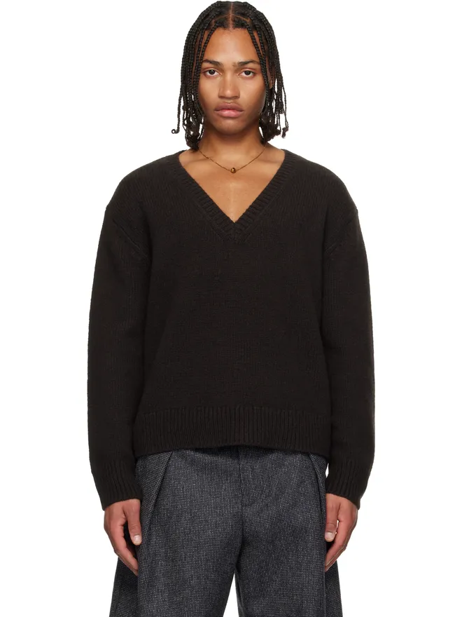 Dries Van Noten Dries Van Noten メリノウール Vネックセーターの商品画像