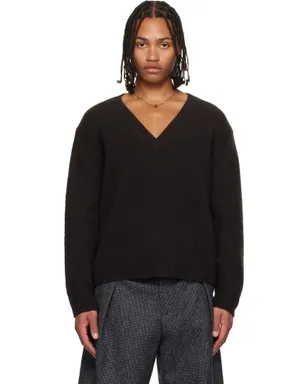 Dries Van Noten メリノウール Vネックセーター - サムネイル1
