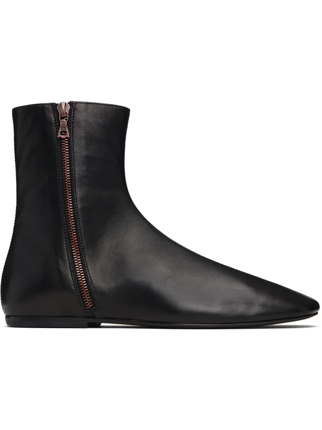 Dries Van Noten Dries Van Noten レザー ソックスブーツの商品画像