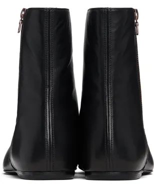 Dries Van Noten レザー ソックスブーツ - サムネイル2