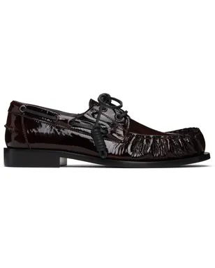 Dries Van Noten エナメルレザー デッキシューズ - サムネイル1