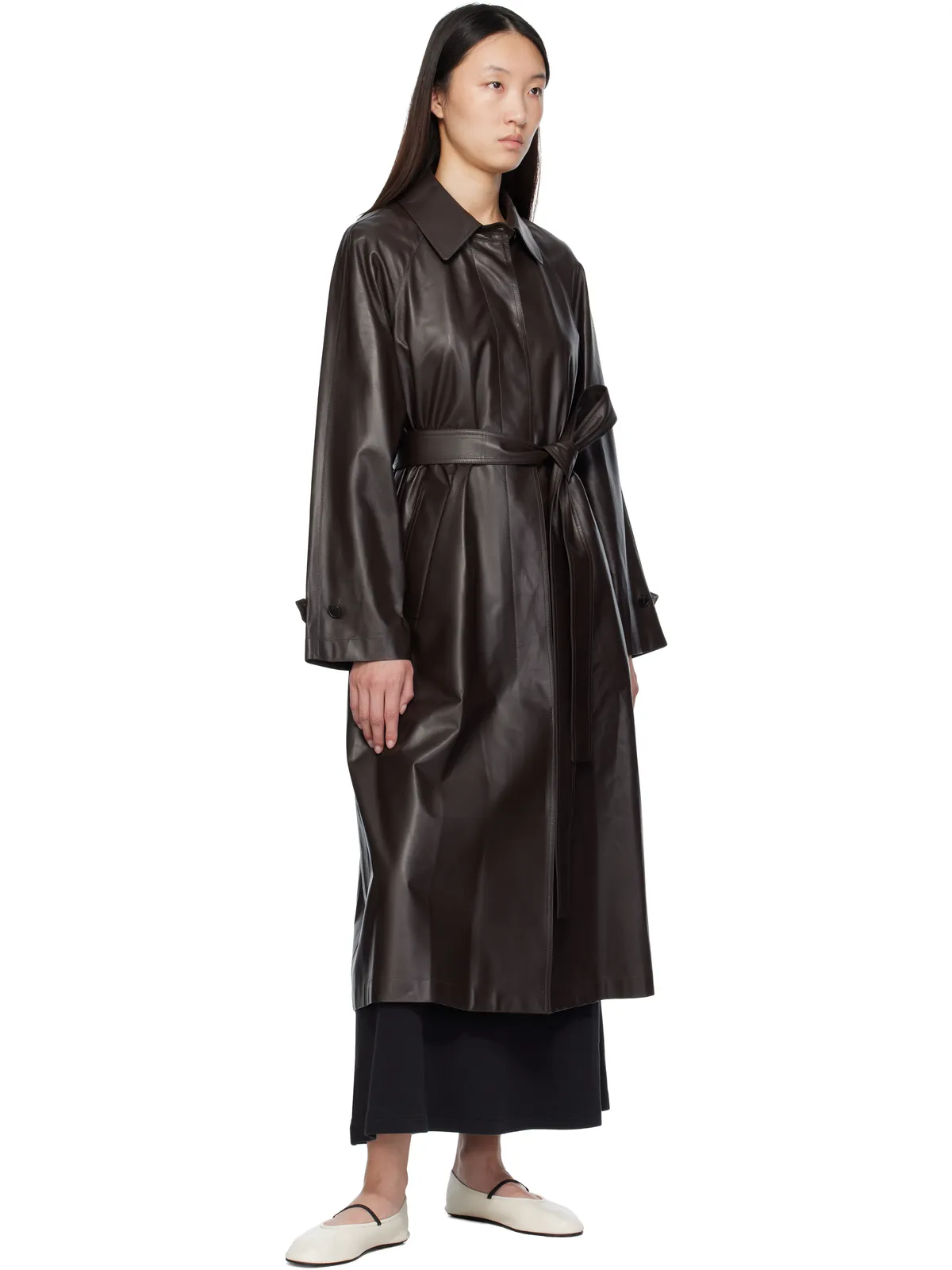The Row Ryota レザーコート - 画像4