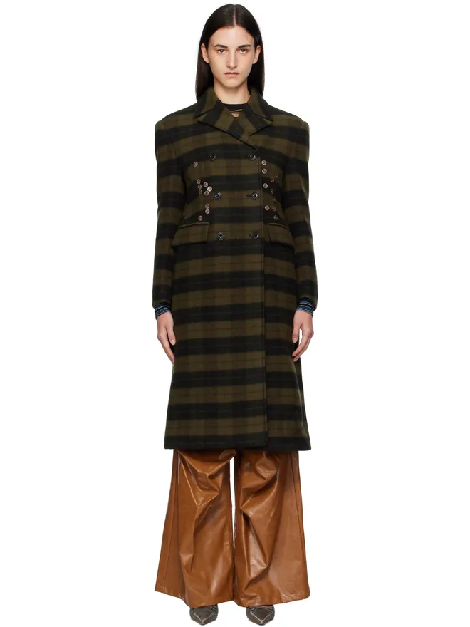 Andersson Bell Andersson Bell Lacie Check Buttons コートの商品画像