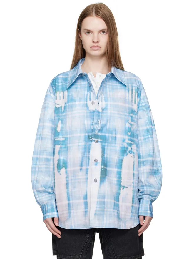 Andersson Bell Andersson Bell トロンプルイユ プリント チェック シャツの商品画像