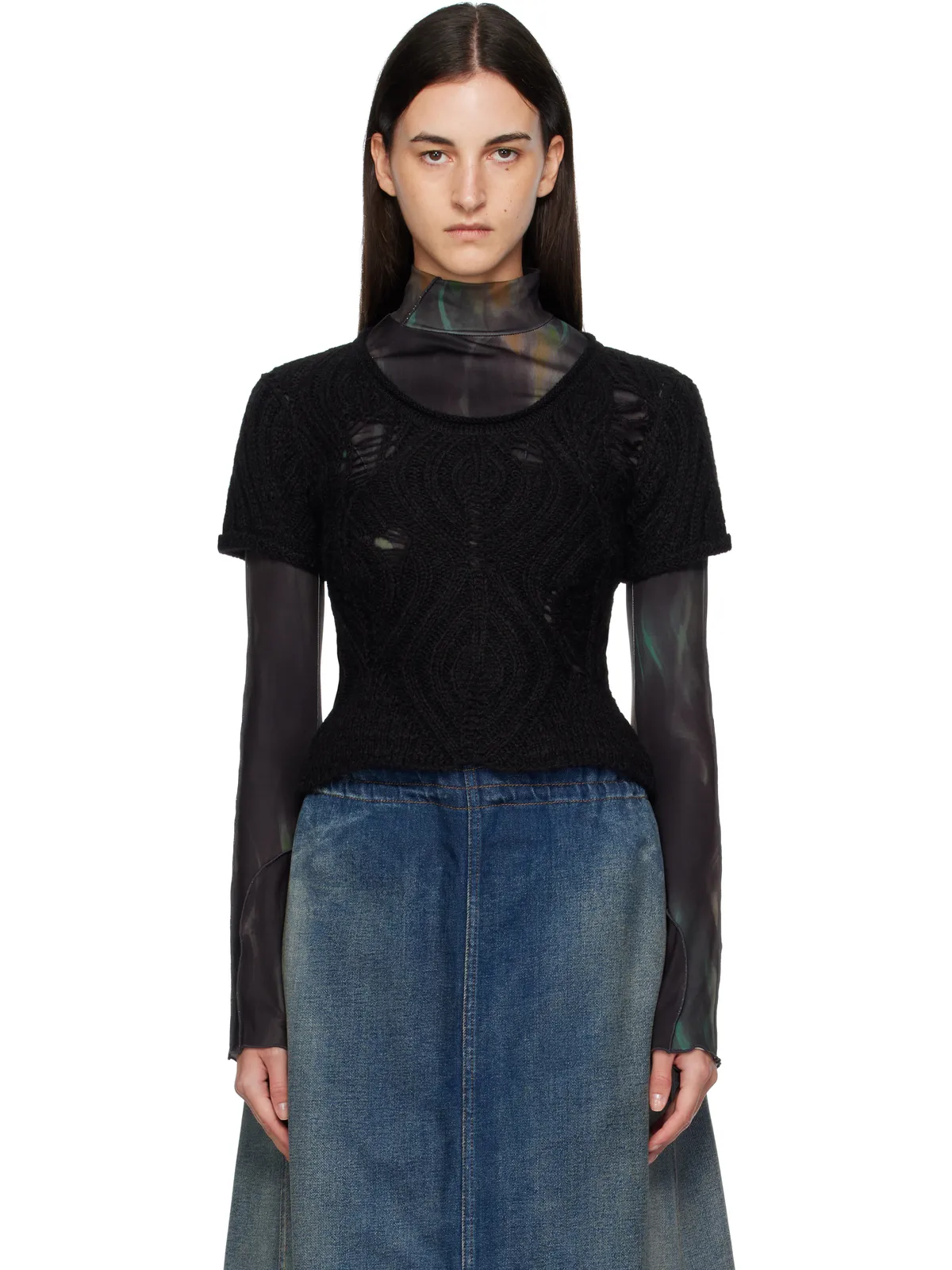 Andersson Bell Cap Sleeve Sweater Layered トップス - 画像1