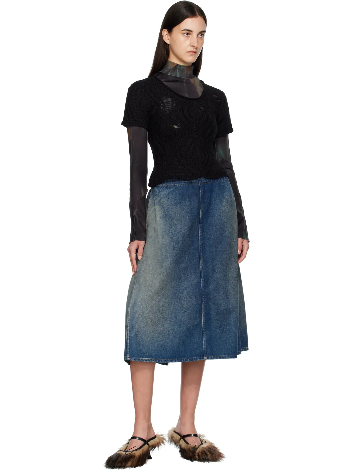 Andersson Bell Cap Sleeve Sweater Layered トップス - 画像4