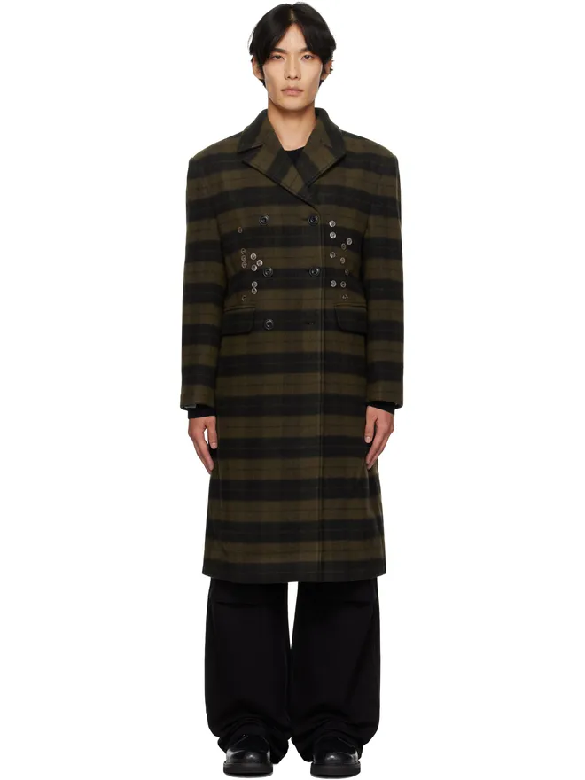Andersson Bell Andersson Bell Lacie チェック ボタン コートの商品画像