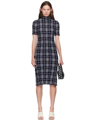 Burberry チェック ウールブレンド ミディアムワンピース - サムネイル1