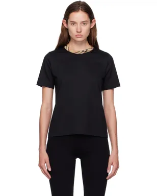 Burberry チェックトリム コットン Tシャツ - サムネイル1