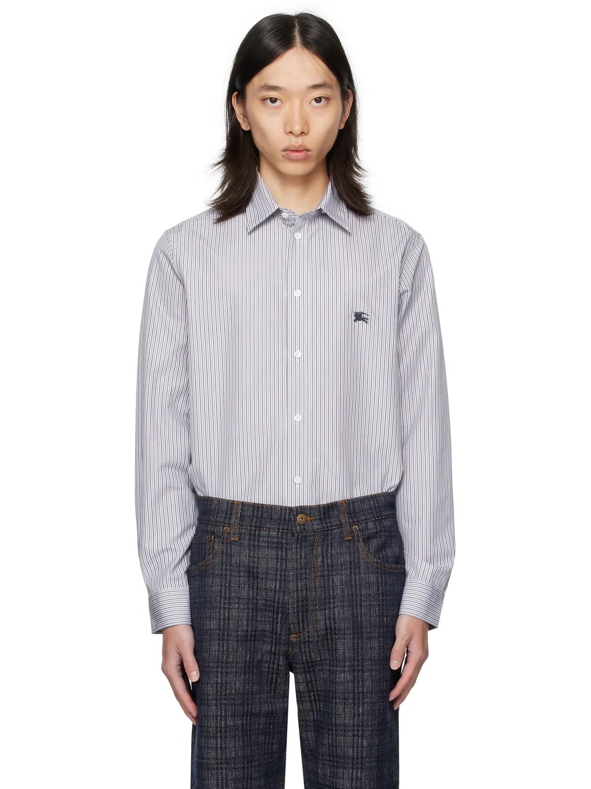 Burberry ストライプ コットン シャツ - 画像1