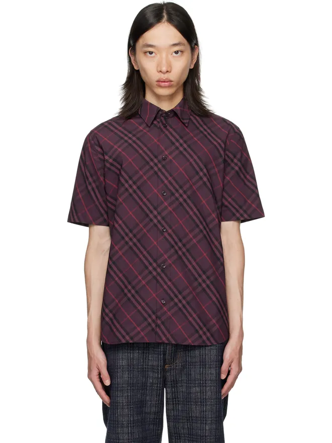 Burberry Burberry Robert チェック 半袖シャツの商品画像