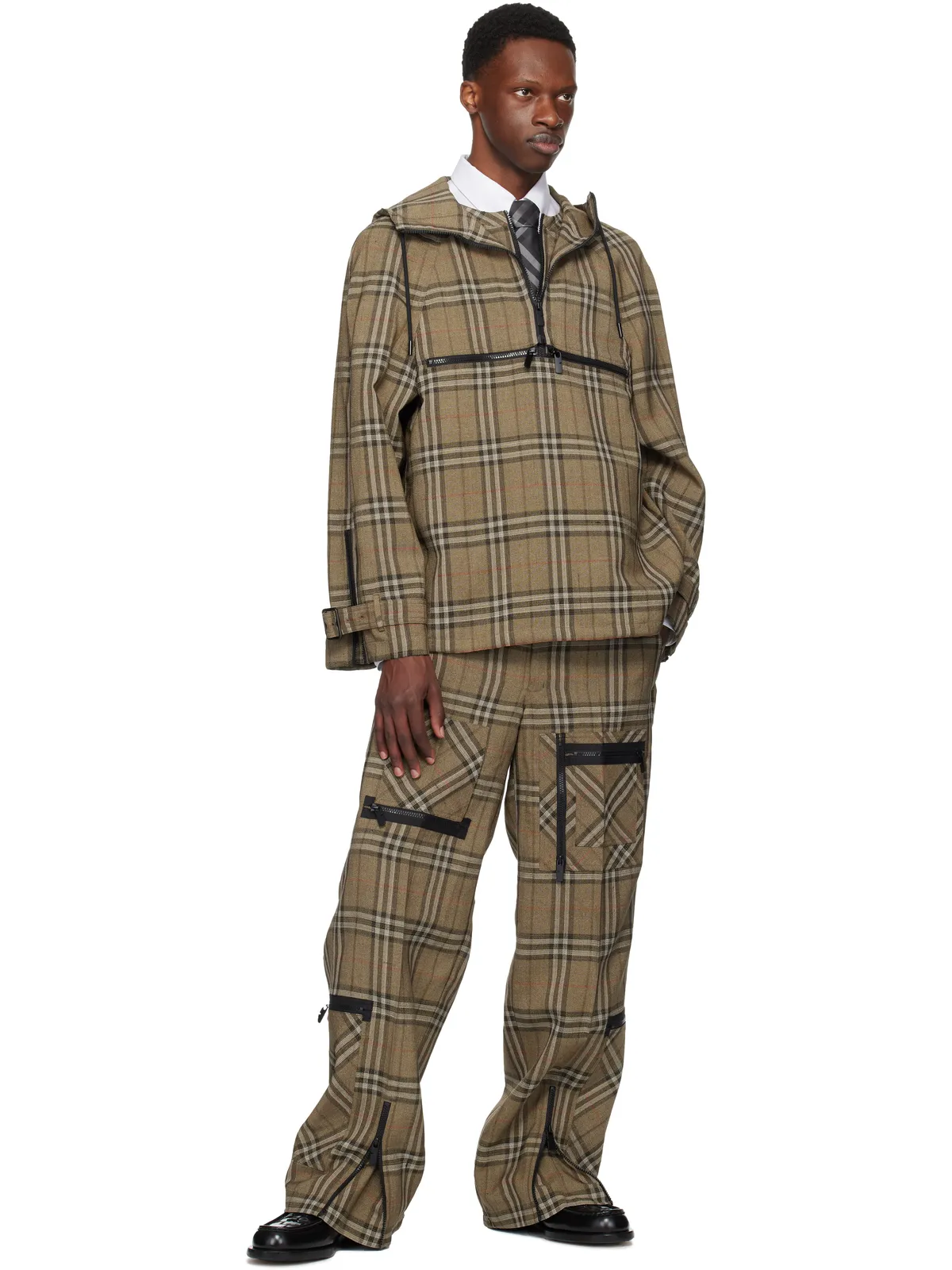 Burberry チェック シルク ネクタイ - 画像3
