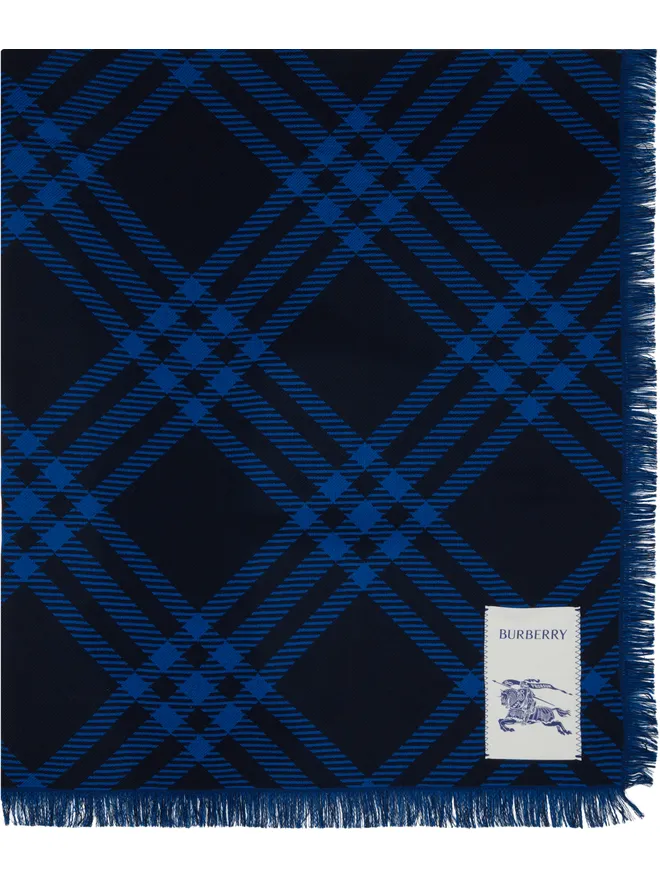 Burberry Burberry ワイド チェック ウールシルク スカーフの商品画像