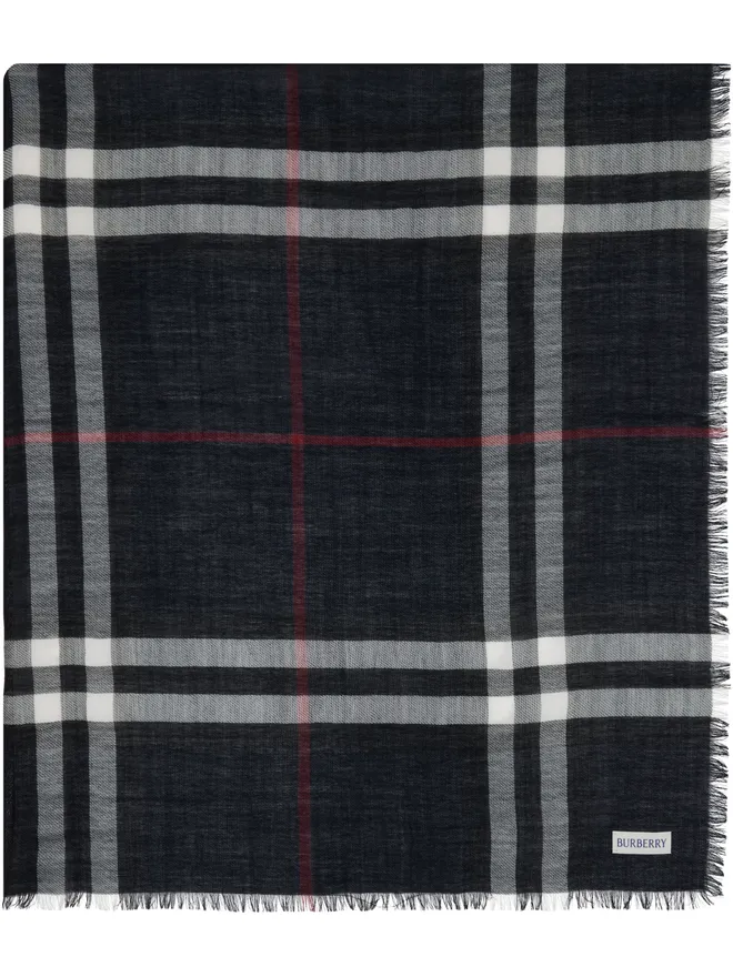 Burberry Burberry ワイド チェック ウール スカーフの商品画像