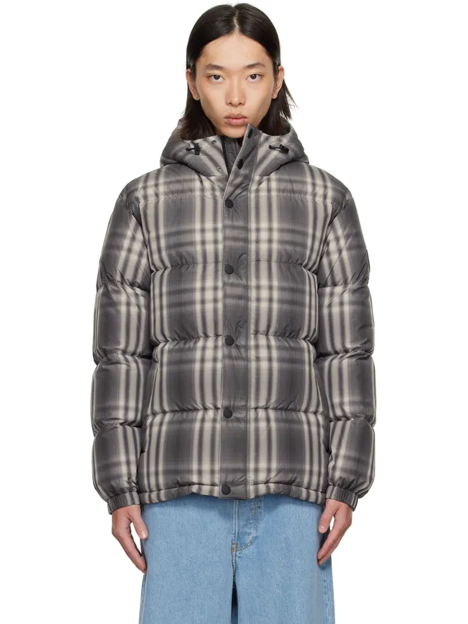 Burberry Burberry Ombré Check フード付き ダウンジャケットの商品画像