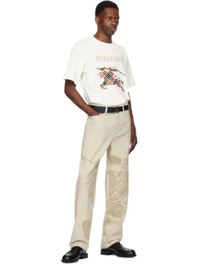Burberry Cross Stitch EKD コットン Tシャツ - サムネイル5