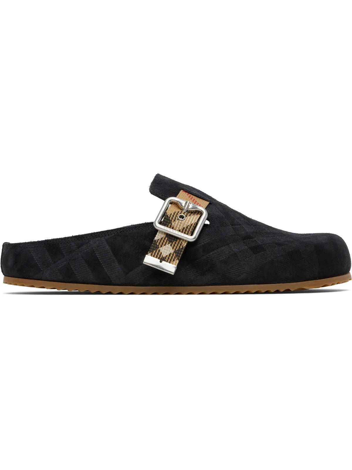 Burberry Urchin チェック スエード クロッグ - 画像1