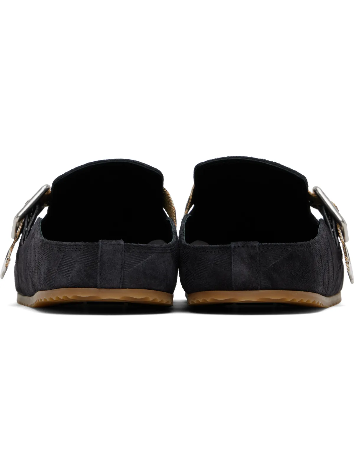 Burberry Urchin チェック スエード クロッグ - 画像2