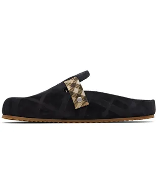 Burberry Urchin チェック スエード クロッグ - サムネイル3