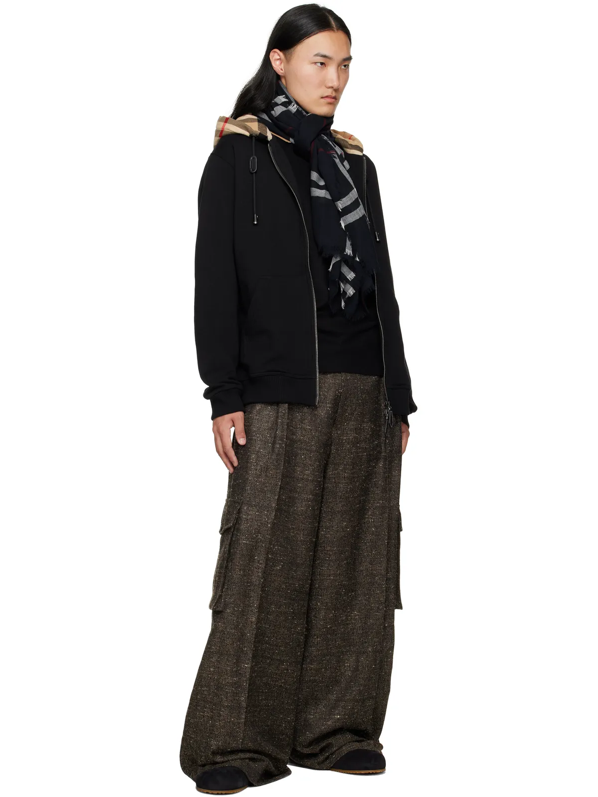 Burberry Urchin チェック スエード クロッグ - 画像5