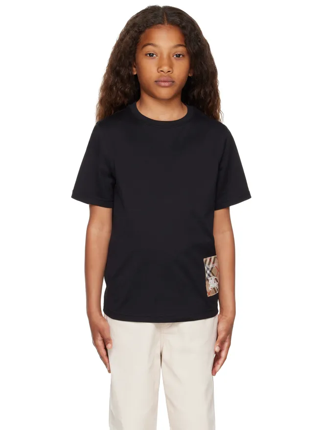 Burberry Burberry キッズ｜ チェックラベル コットン Tシャツの商品画像