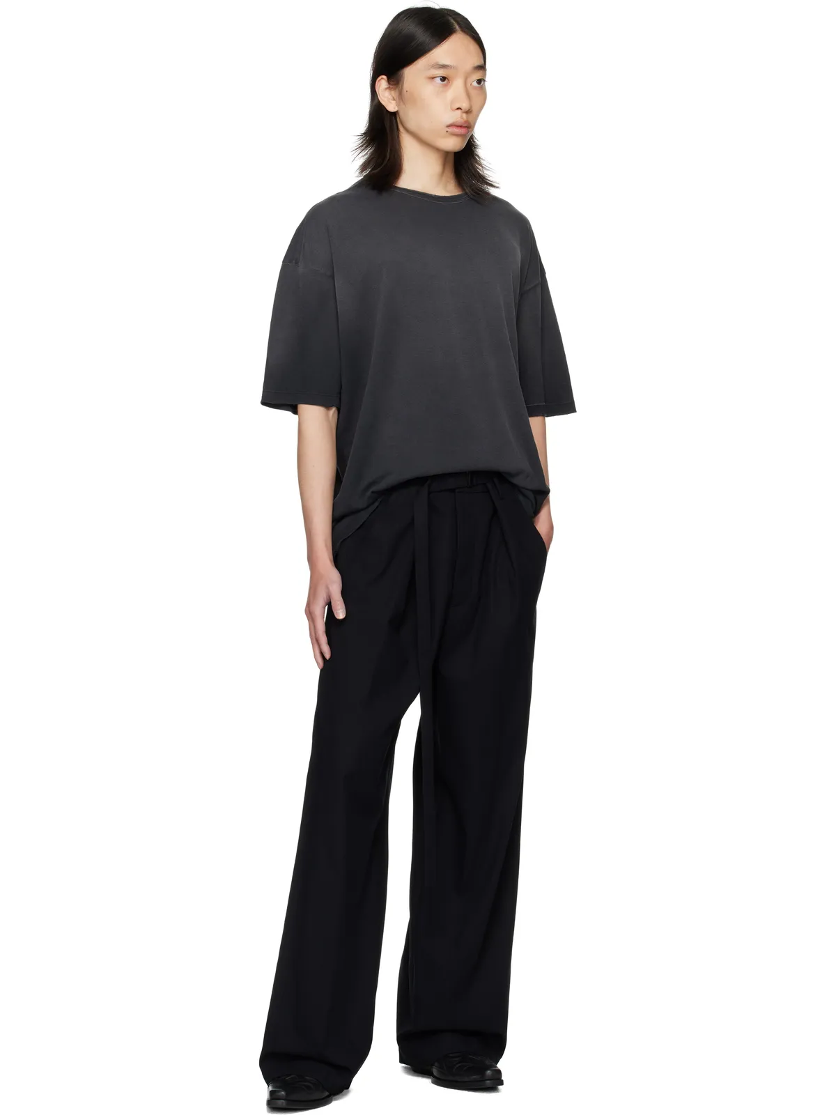 Ann Demeulemeester Dieter Infinite Feather Print Tシャツ - 画像4