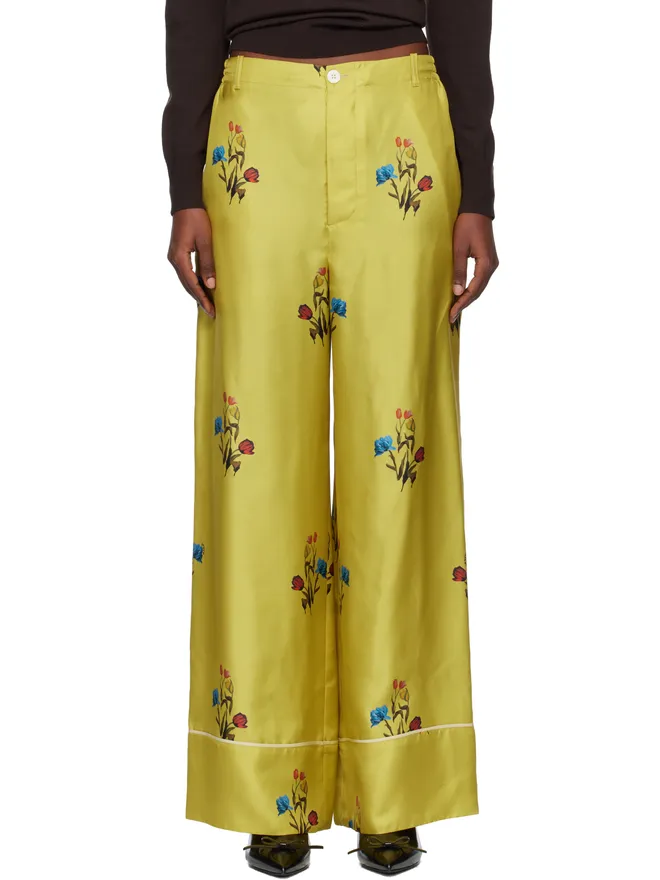 Marni Marni シルク ツイル トラウザーズの商品画像