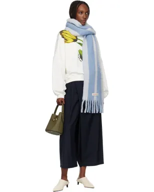 Marni ストライプ アルパカ マフラー - サムネイル3